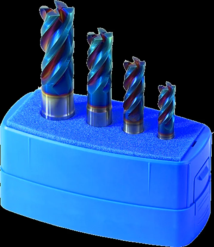 TRIPLEX-Q steel blue HPC Set Ø8 / Ø10 / Ø12 / Ø16mm